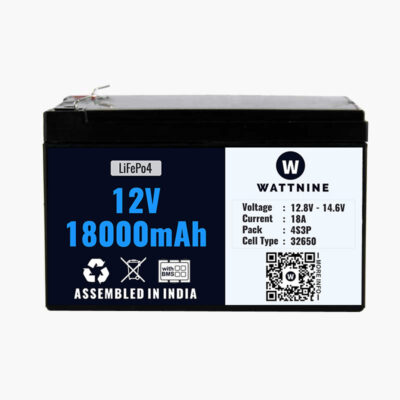 12V 18Ah Lithium Battery Pack - LiFePo4 Battery with 1 year Warranty