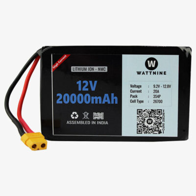 12V 20Ah Rechargeable Lithium Ion (NMC) Battery Pack with Warranty