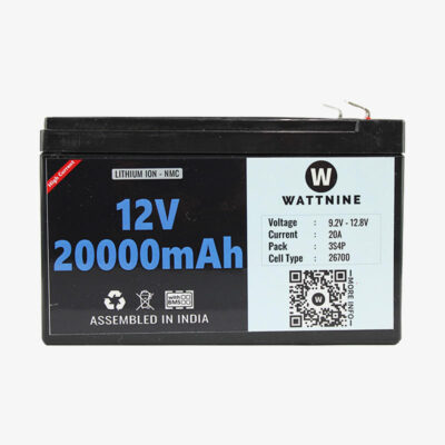 12V 20Ah Rechargeable Lithium Ion (NMC) Battery Pack with Warranty and Box