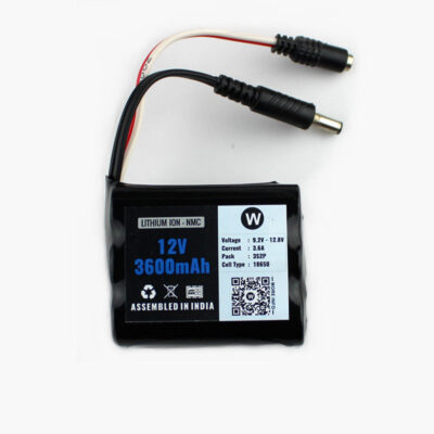 12V 3600mAh Battery Pack with 1 year warranty - BMS Included