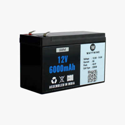 12V 6Ah Lithium(LiFePo4) Battery with Warranty