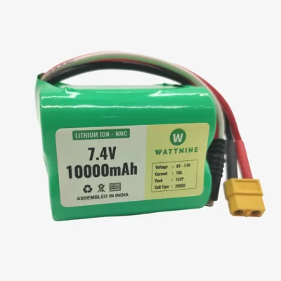 7.4V 10000mAh Rechargeable Lithium Battery Pack