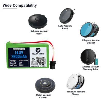 14.8V 2600mAh Lithium Ion Battery Pack for Industrial Robots and Vacuum Cleaning Robots - Image 7