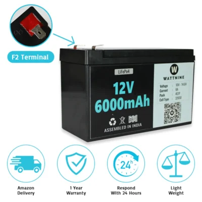 12V 6Ah Lithium(LiFePo4) Battery with Warranty - Image 5