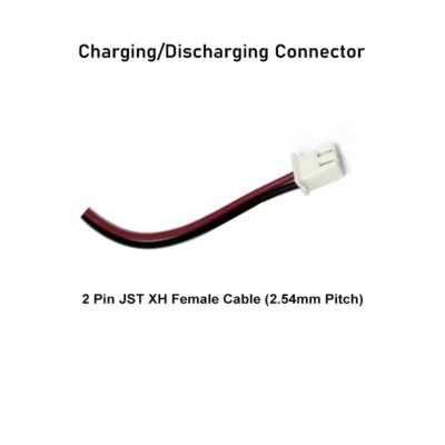 3.7V 2600mah Lithium Battery with wire and BMS Protection - Image 4